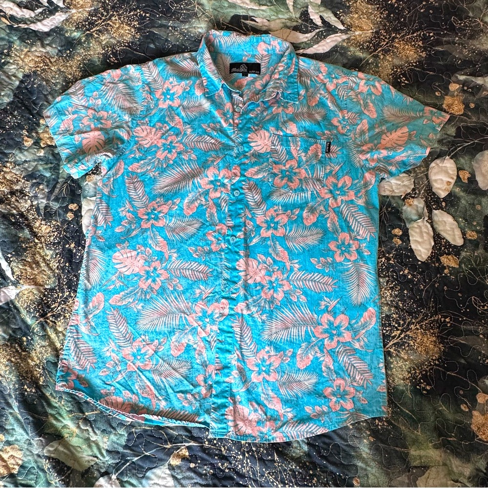 3 Items 15$! Blue Floral Men's Shirt
